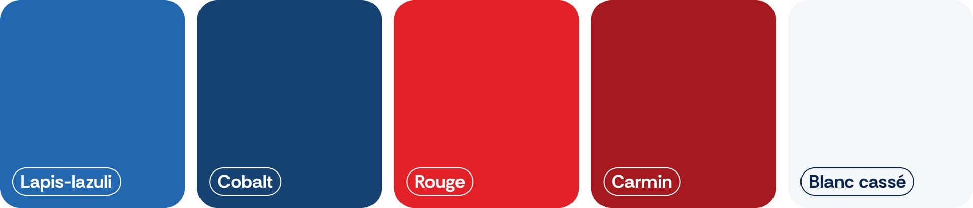Nouvelle palette de couleurs