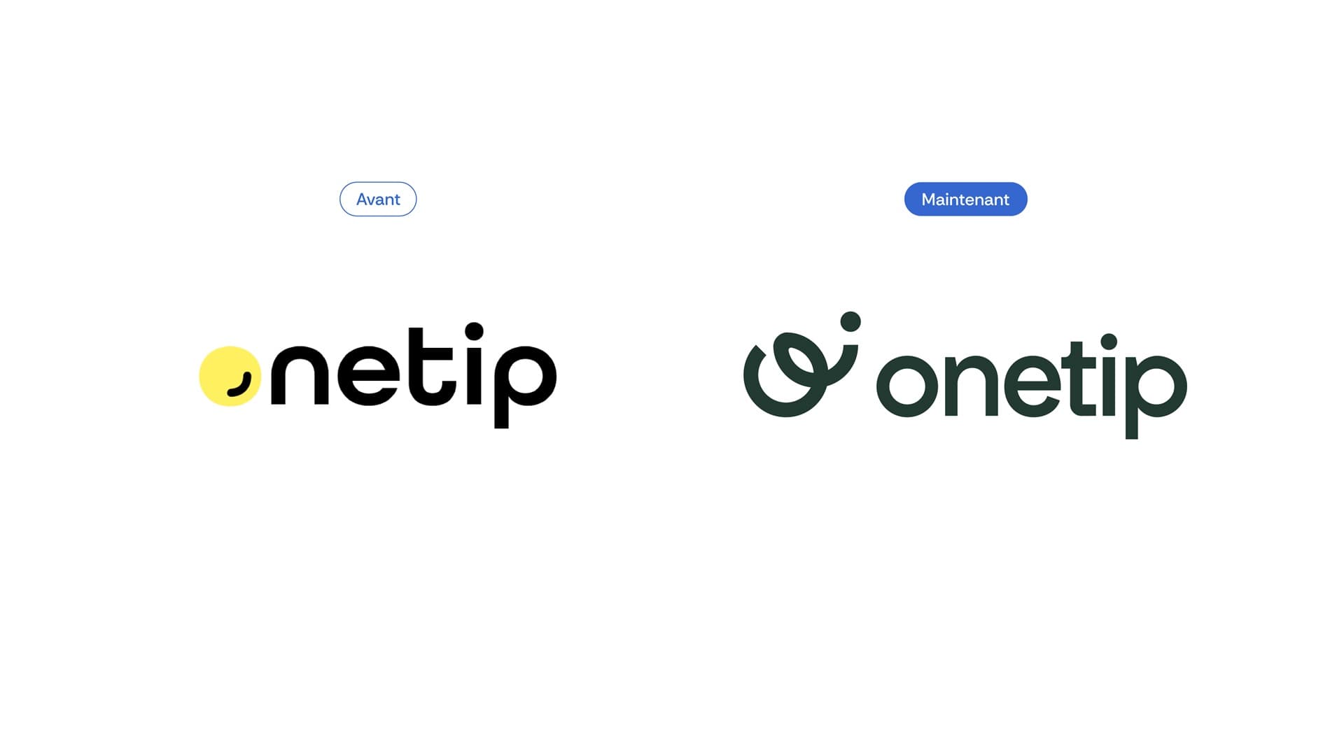 Avant vs Après du logo OneTip
