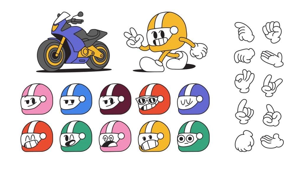Mascotte Liberty Rider