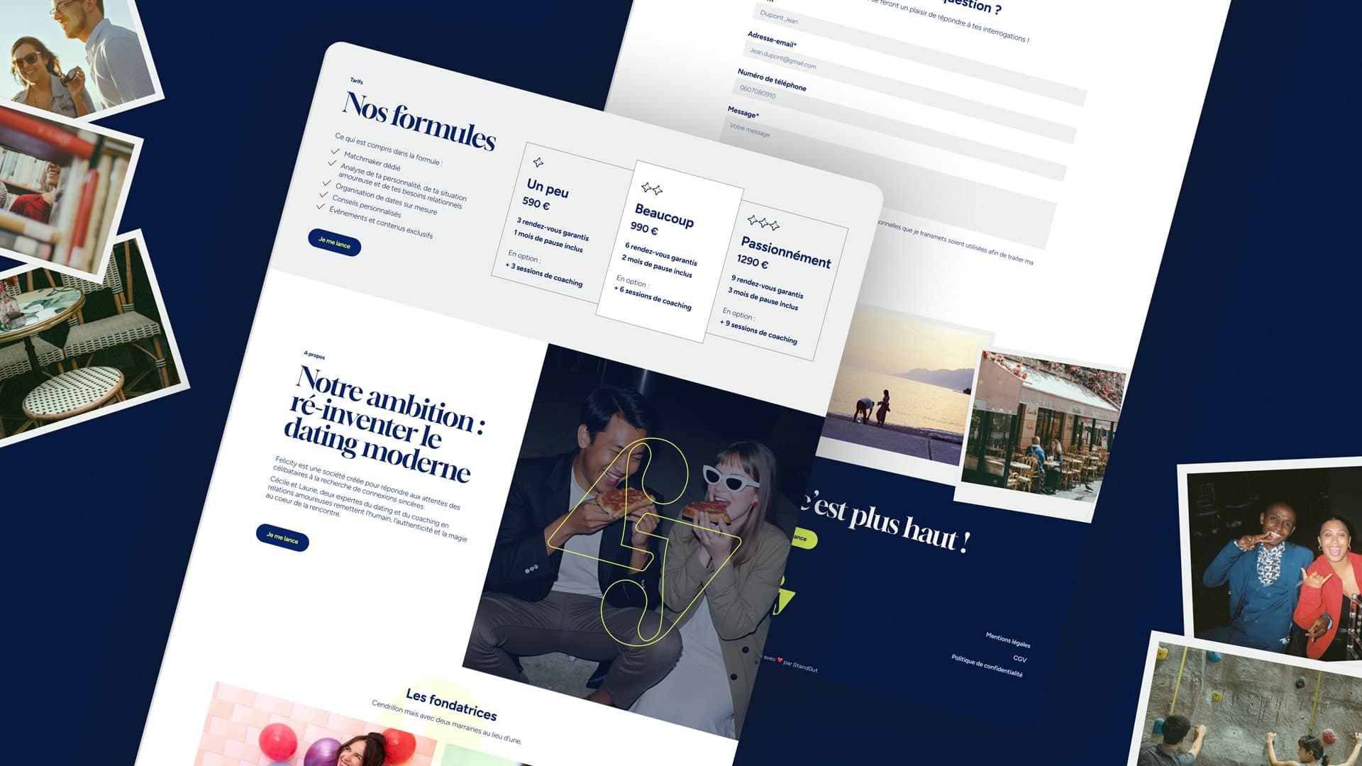 Pages site web