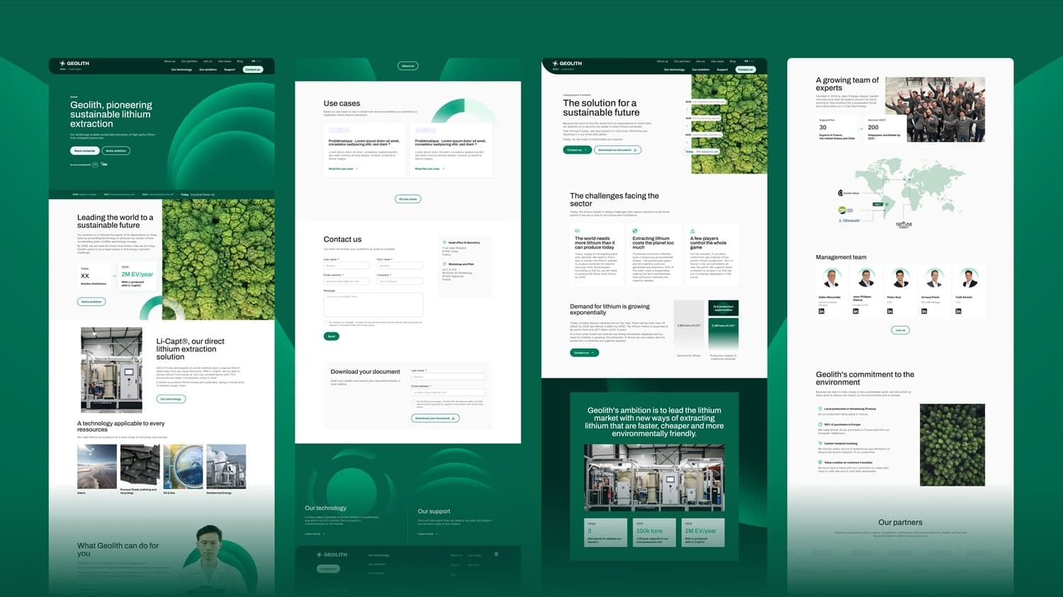 Site Internet développé pour Geolith