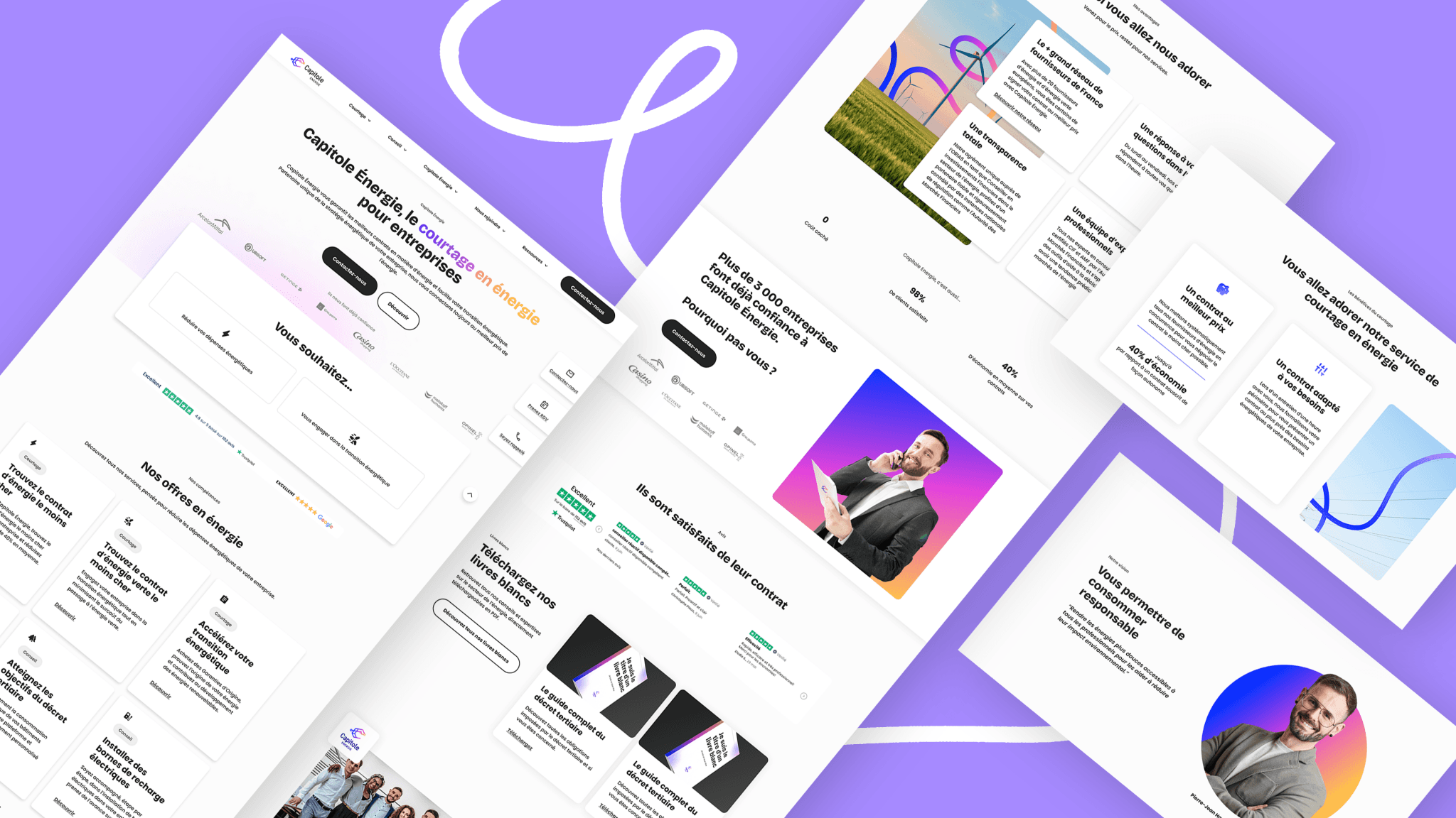 pages du site de Capitole Energie