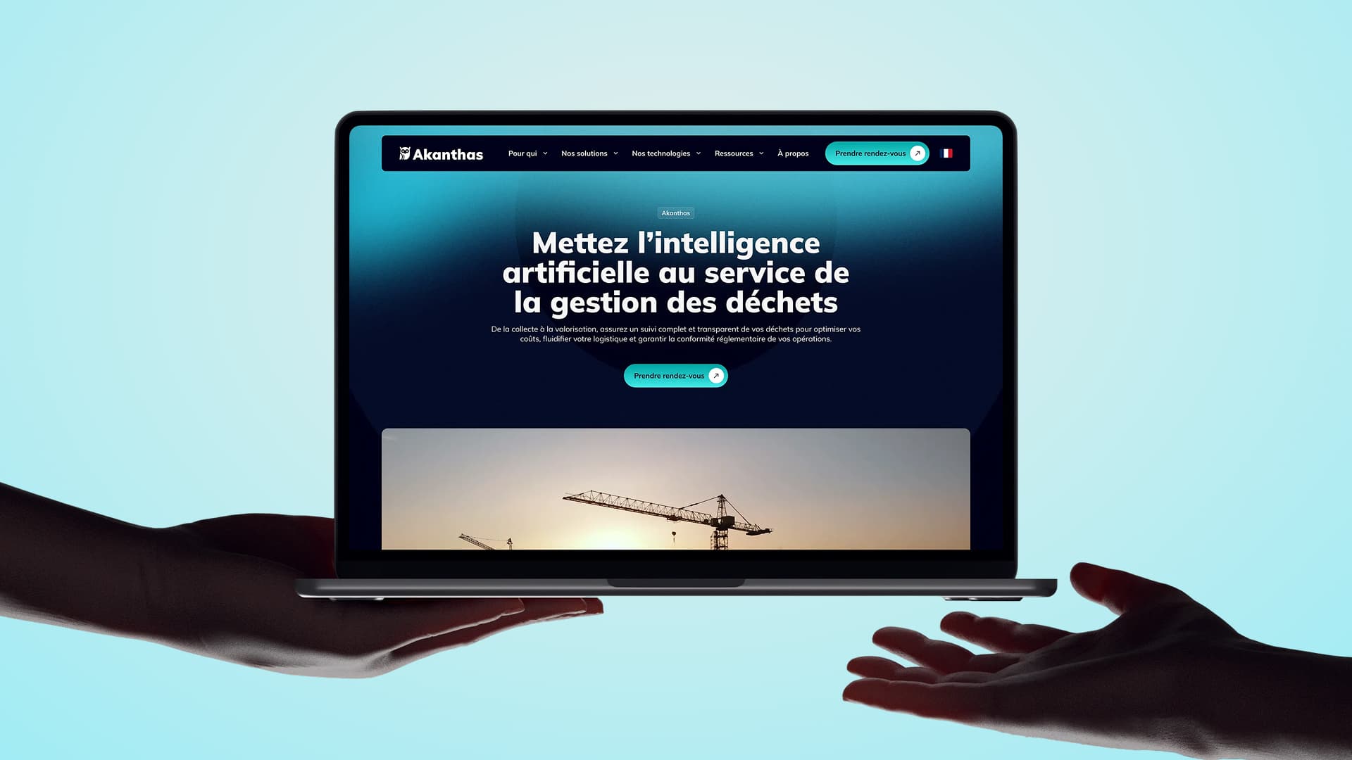 Refonte du site internet d'une startup IA et gestion des déchets