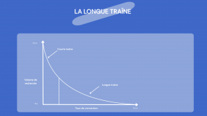 Graphique La longue traîne en SEO